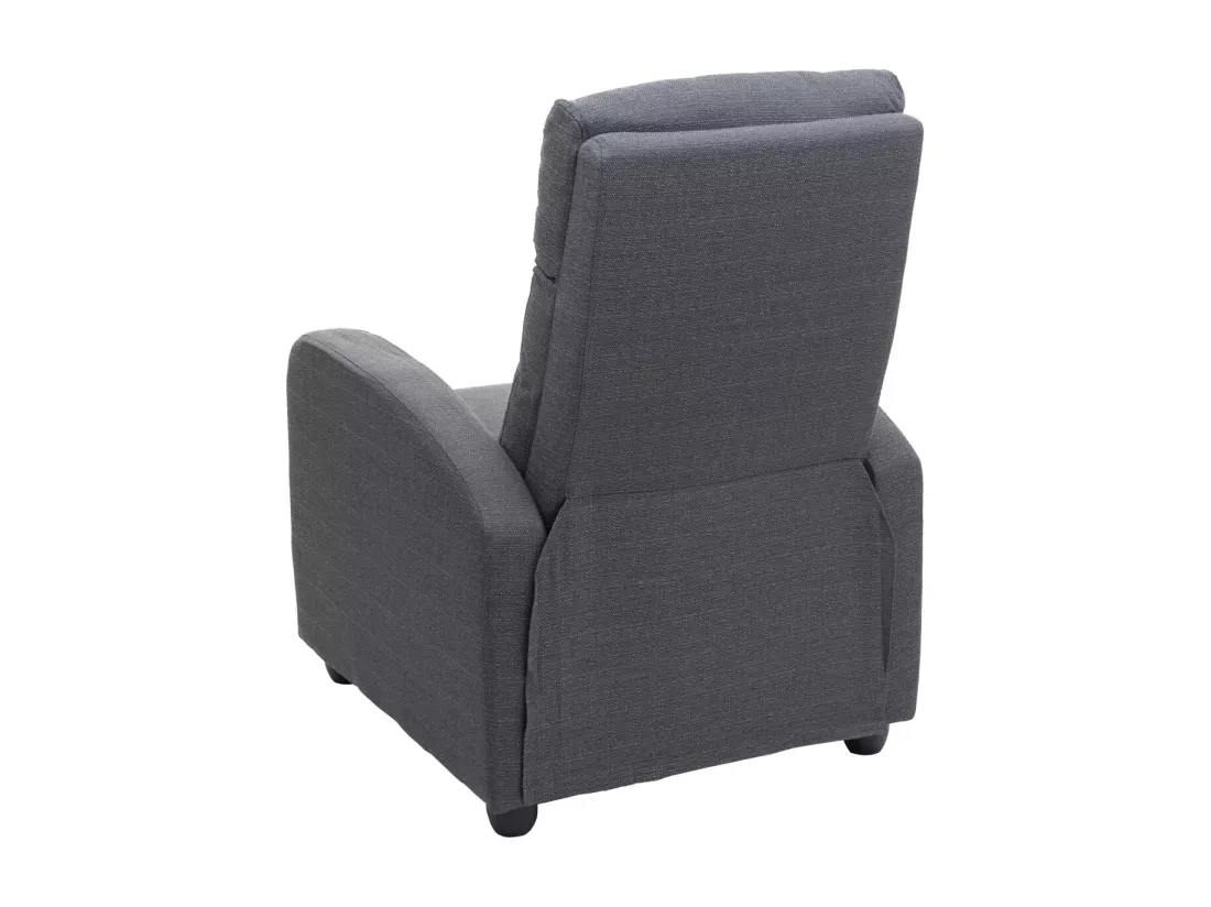 Fauteuil TV relaxation fonction tissu grise 67 x 90 x 102 cm 04_0002003