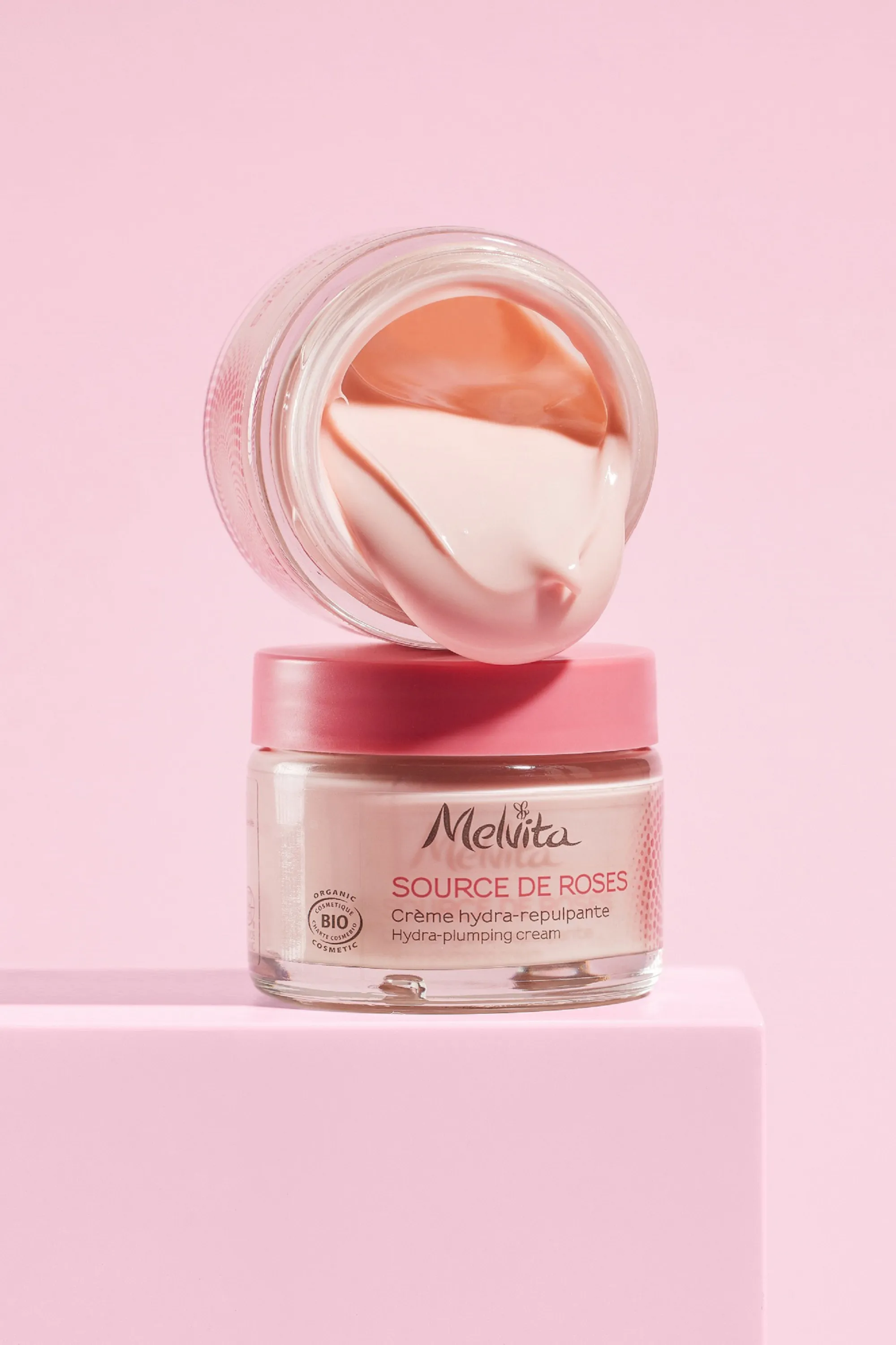 Melvita Crème fraîche hydra-repulpante Source de Roses-50 ml