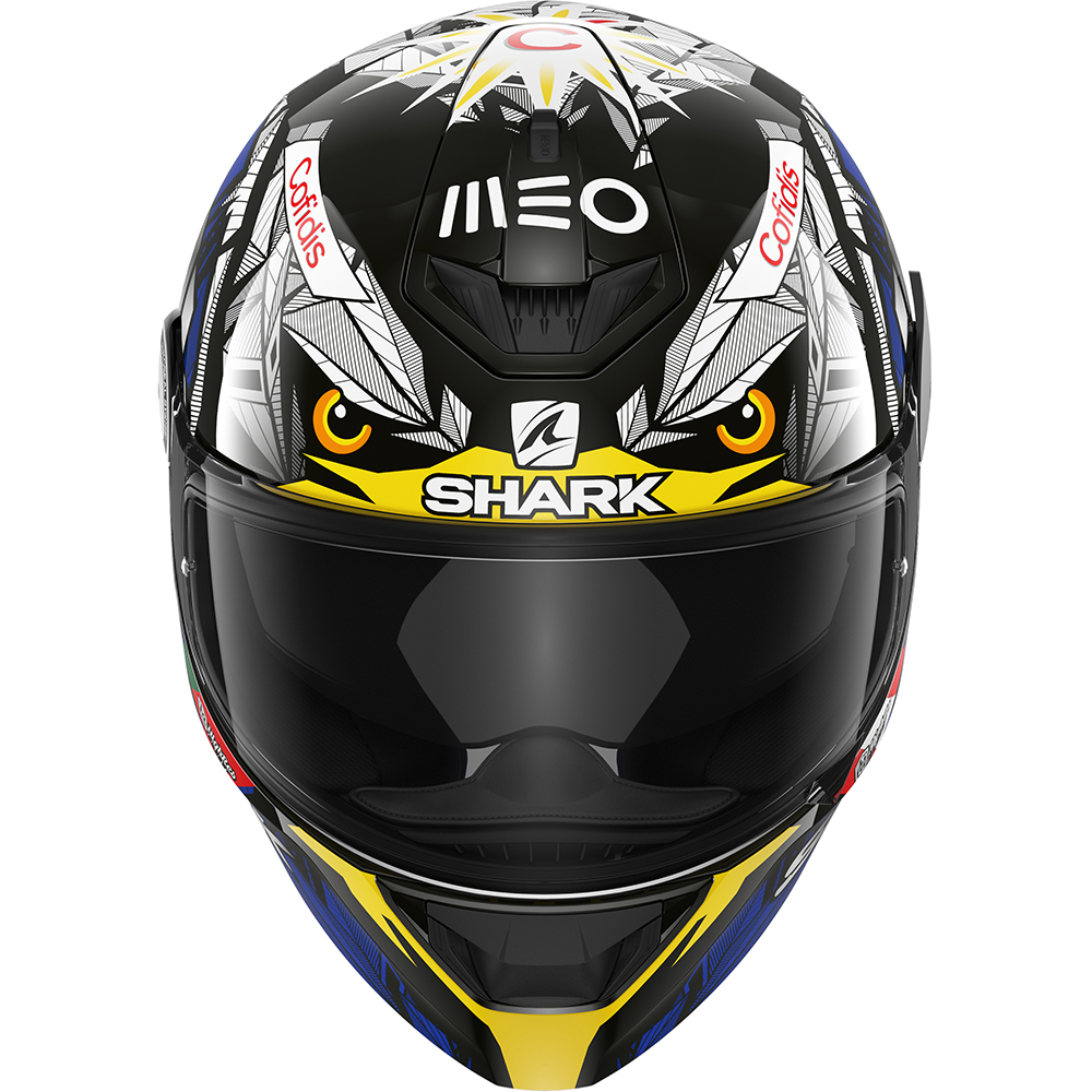 Shark - Casque D-Skwal 2 Oliveira falco Noir / Bleu / Gris / Rouge / Jaune