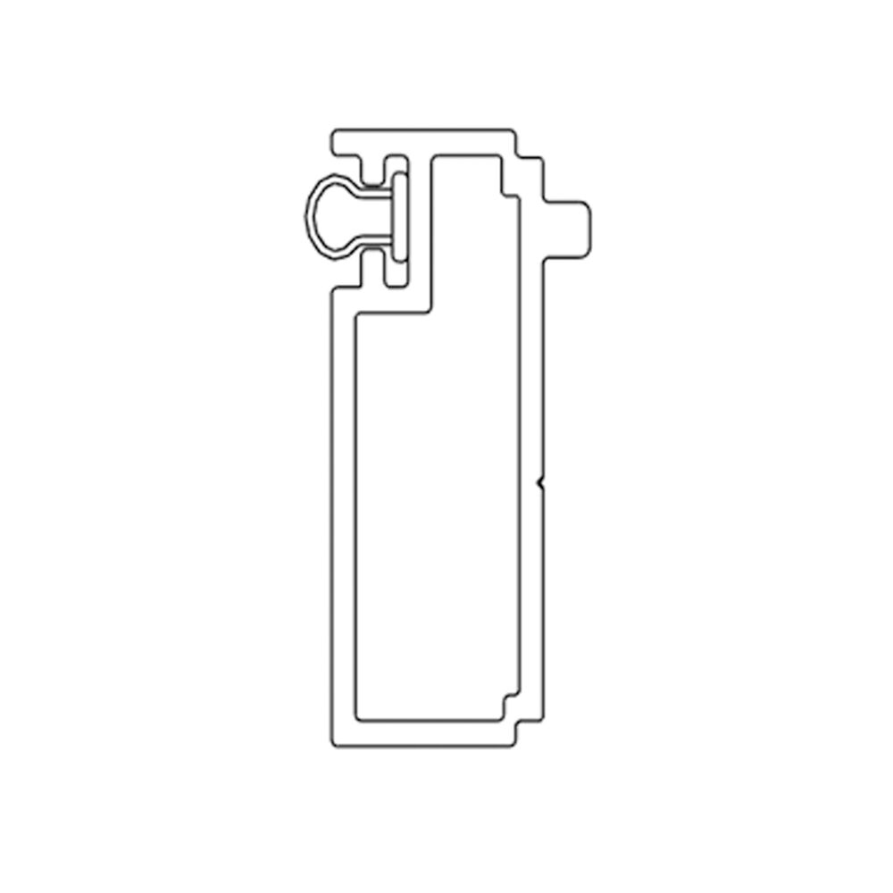 Sealskin Inc. verbredingsprofiel 1cm zilver