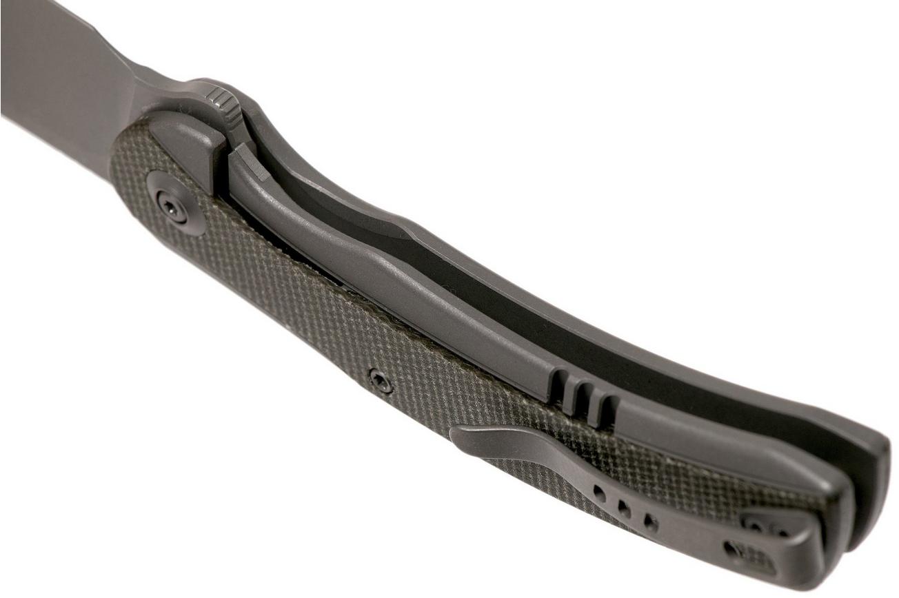 WE Knife Snick WE19022F-5 Stonewashed, Green Micarta zakmes