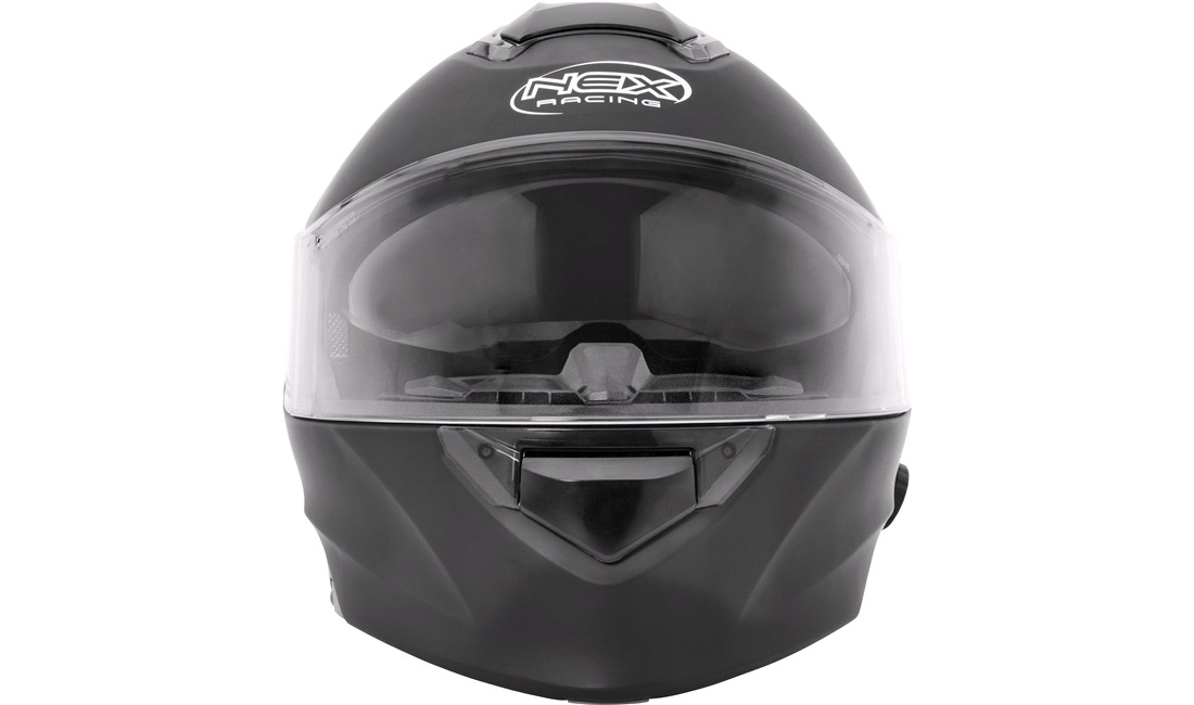 Styrthjelm Flip-up NEX Racing H271 med Intercom og solbrille str. M
