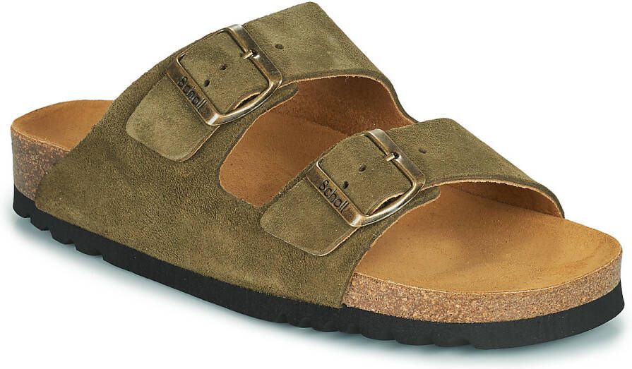 Scholl Josephine Sandalen groen Suede Dames