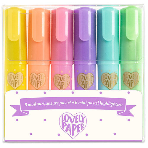 Djeco mini markeerstiften pastel - 6st