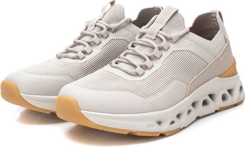 Xti - Herentrainers - Casual - Beige - Textiel - Vetersluiting
