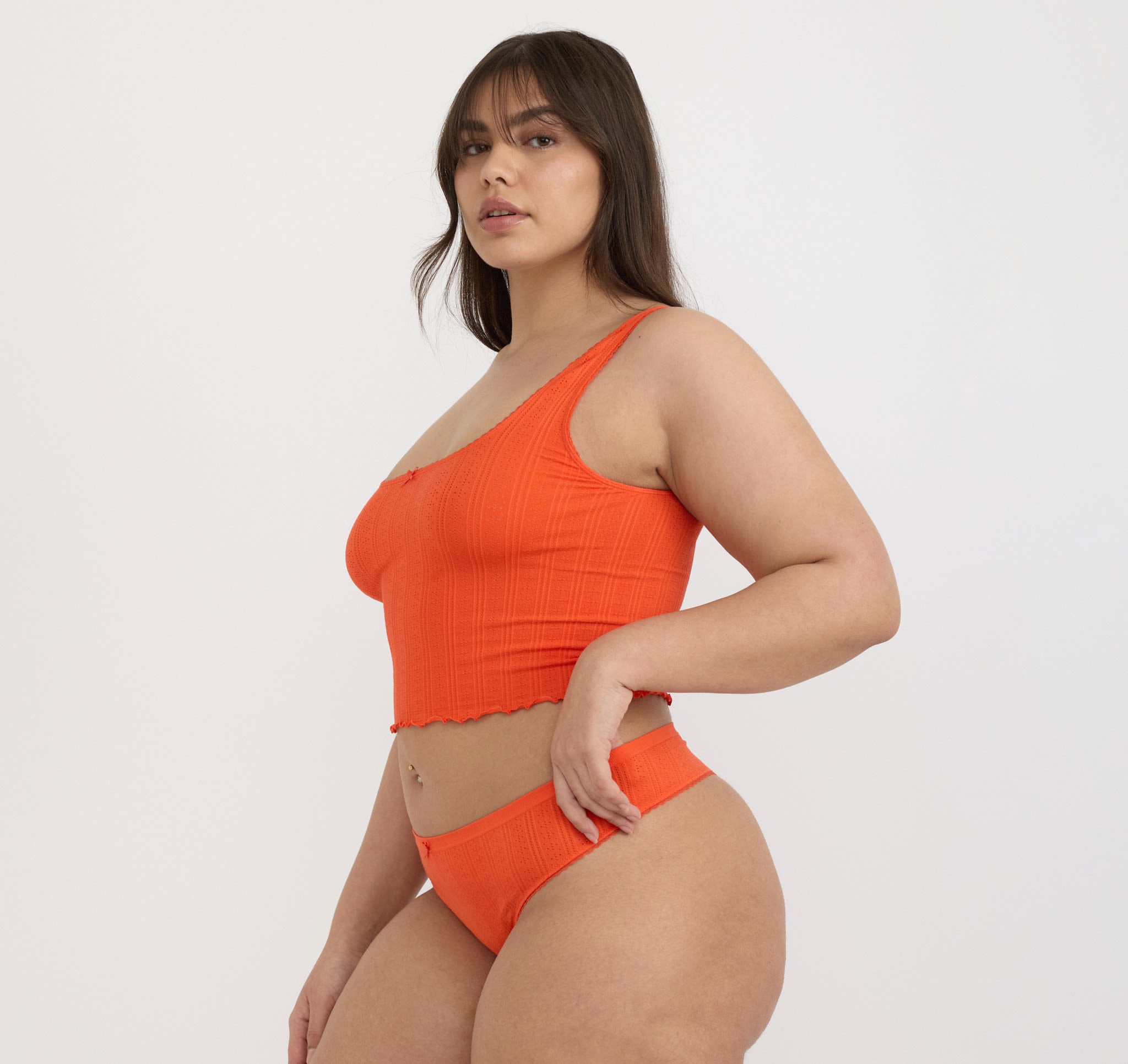 LENZING™ ECOVERO™ VISCOSE<br>Pointelle Thong