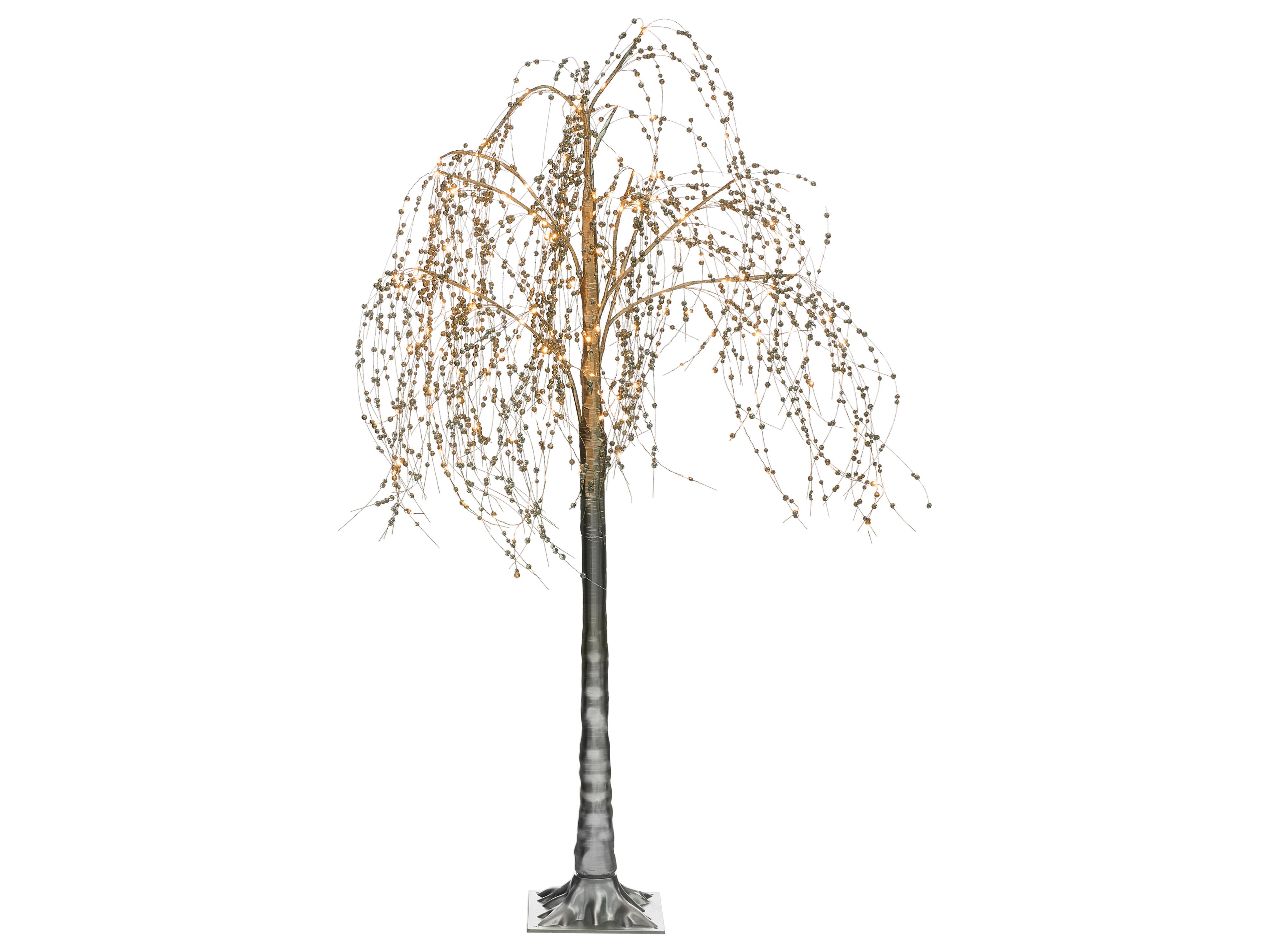 Buitendecoratie LED NILLAKA Boom 145 cm Zilver