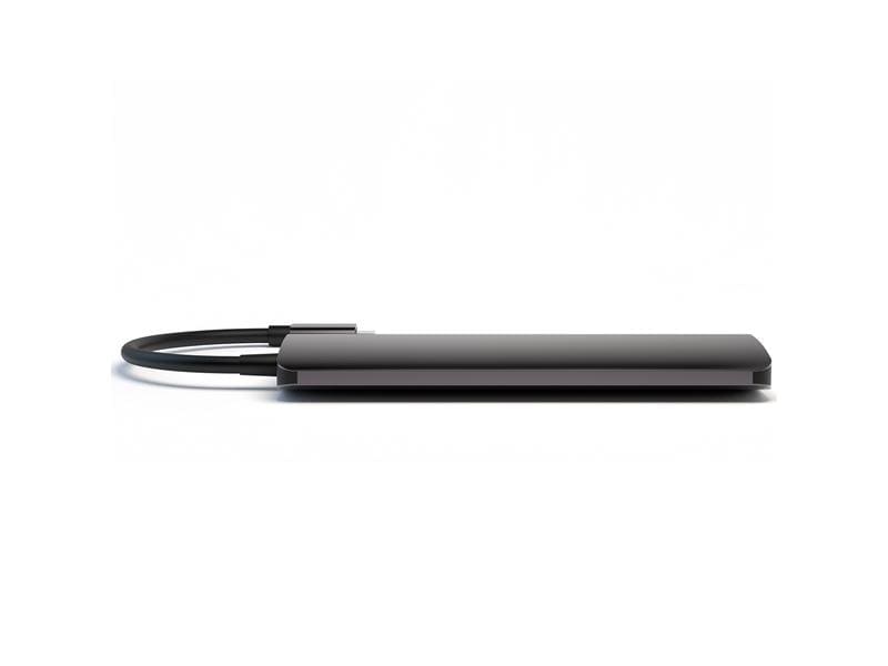 4smarts Dockingstation 6in1 Hub USB-C – HDMI/USB-A/SD/PD Kompaktes USB-C-Dock für Notebooks und Mobilgeräte