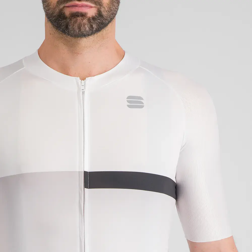Sportful Bomber Fietsshirt Korte Mouwen Wit Heren