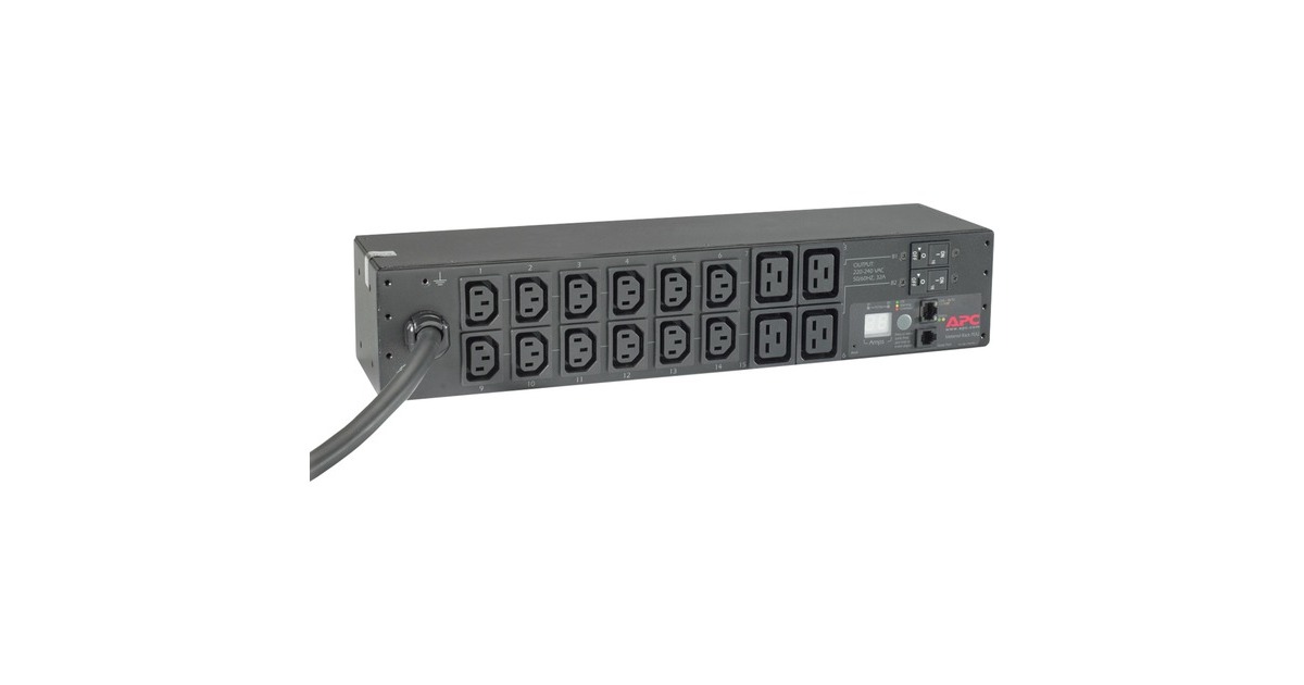 APCRack PDU Metered AP7822B  (0U/2U, 12x C13, 4x C19, IEC 309 32A stekker)