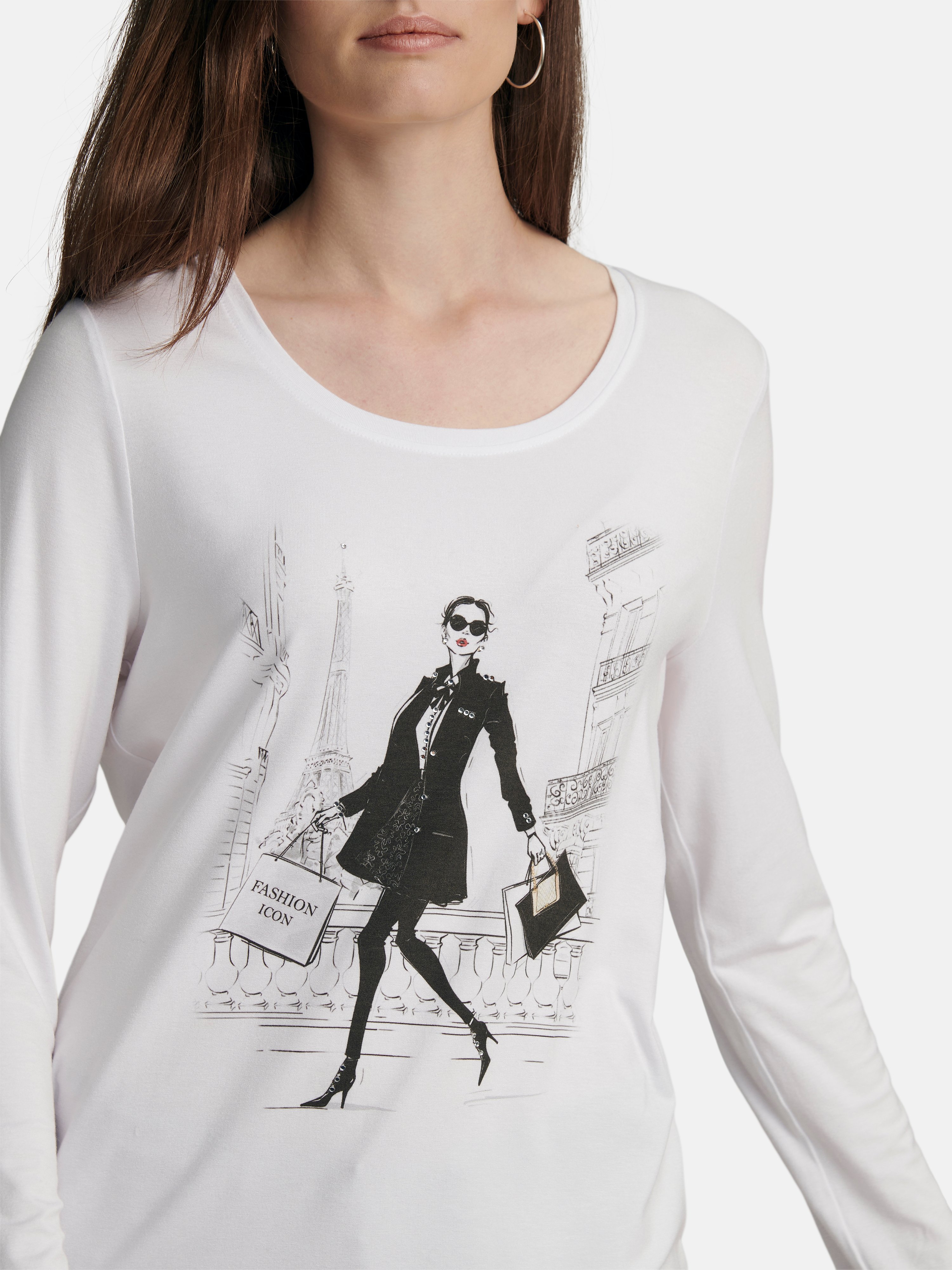 Shirt mit Rundhals-­Ausschnitt