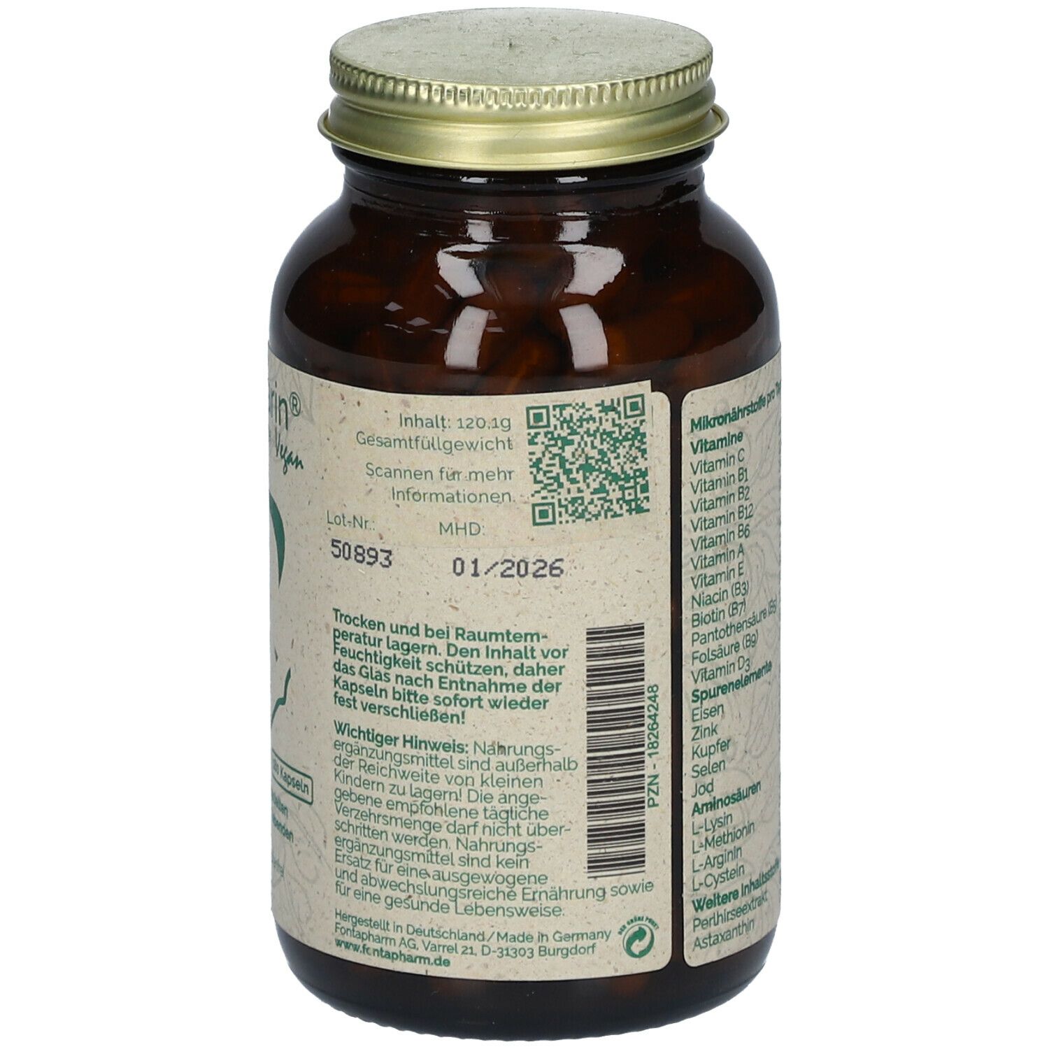 Aminocarin® Haut,Haare & Nägel vegan
