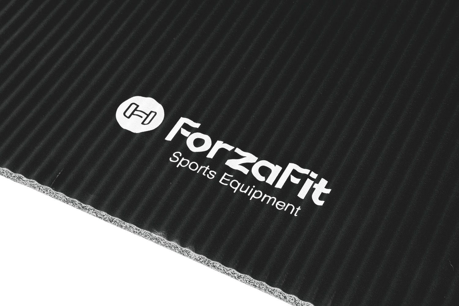 ForzaFit 12 mm yoga mat met draagriem - Black