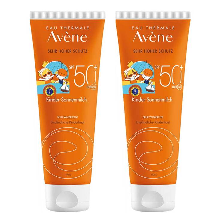 Avene Kinder-Sonnenmilch SPF 50 + , 2x250 ml