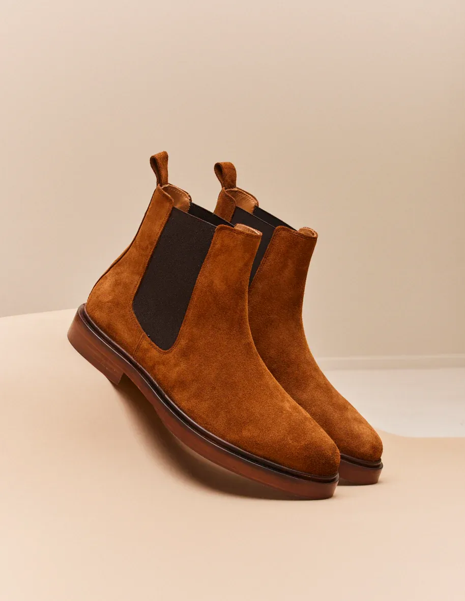 Bottines Nicolas suède M.Moustache
