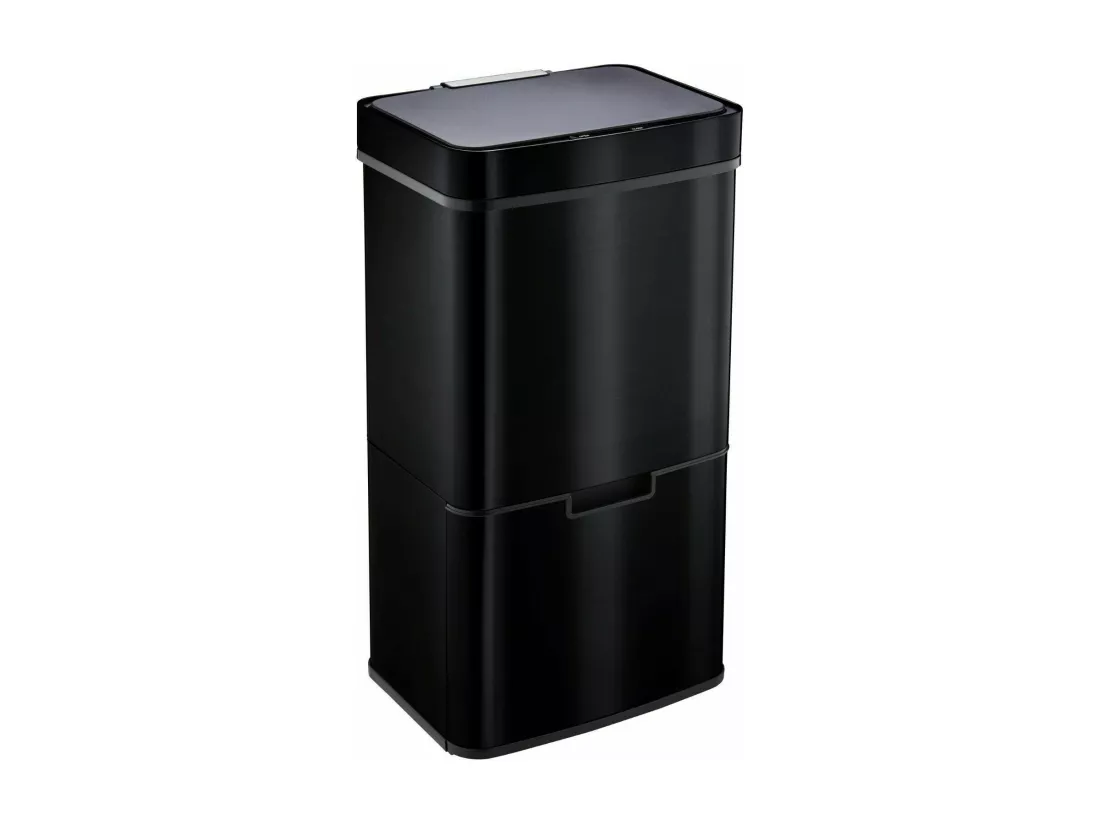 Poubelle De Cuisine Automatique NARVIK Noir Acier inoxydable 75 L