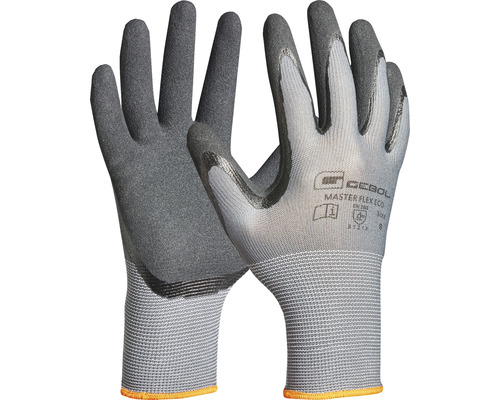 GEBOL Master Flex Eco werkhandschoenen, grijs, maat 9