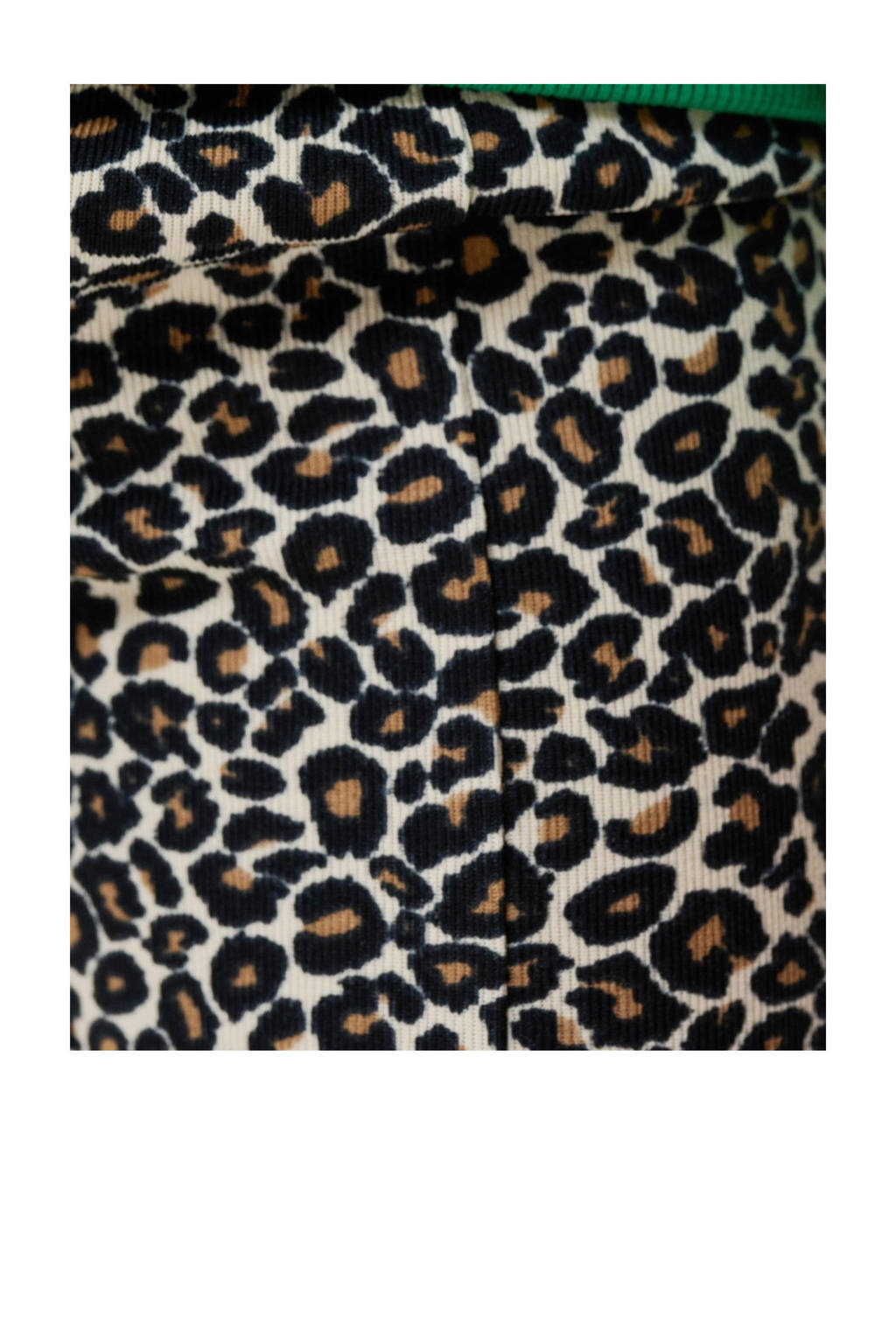 Shoeby high waist flared legging met panterprint bruin/beige/zwart