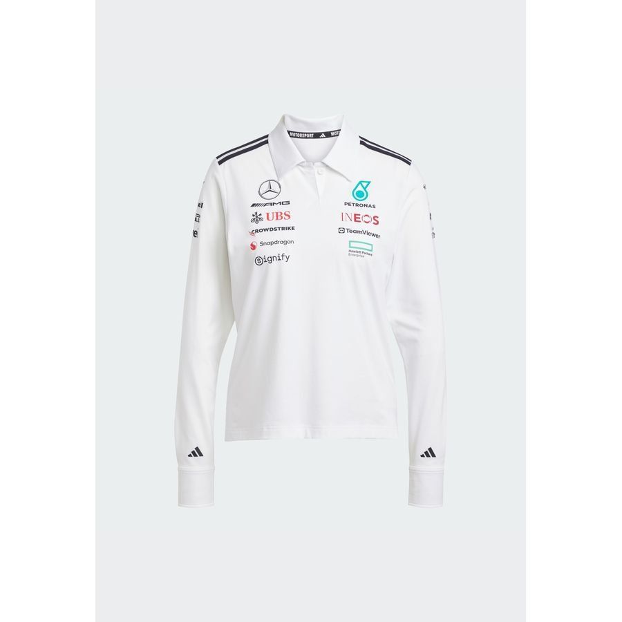 Adidas Polo manches longues d'équipe Mercedes - AMG Petronas Formula One Team