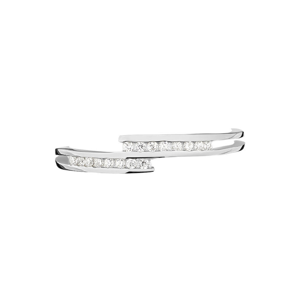 Bague Iryna Argent Blanc Oxyde De Zirconium