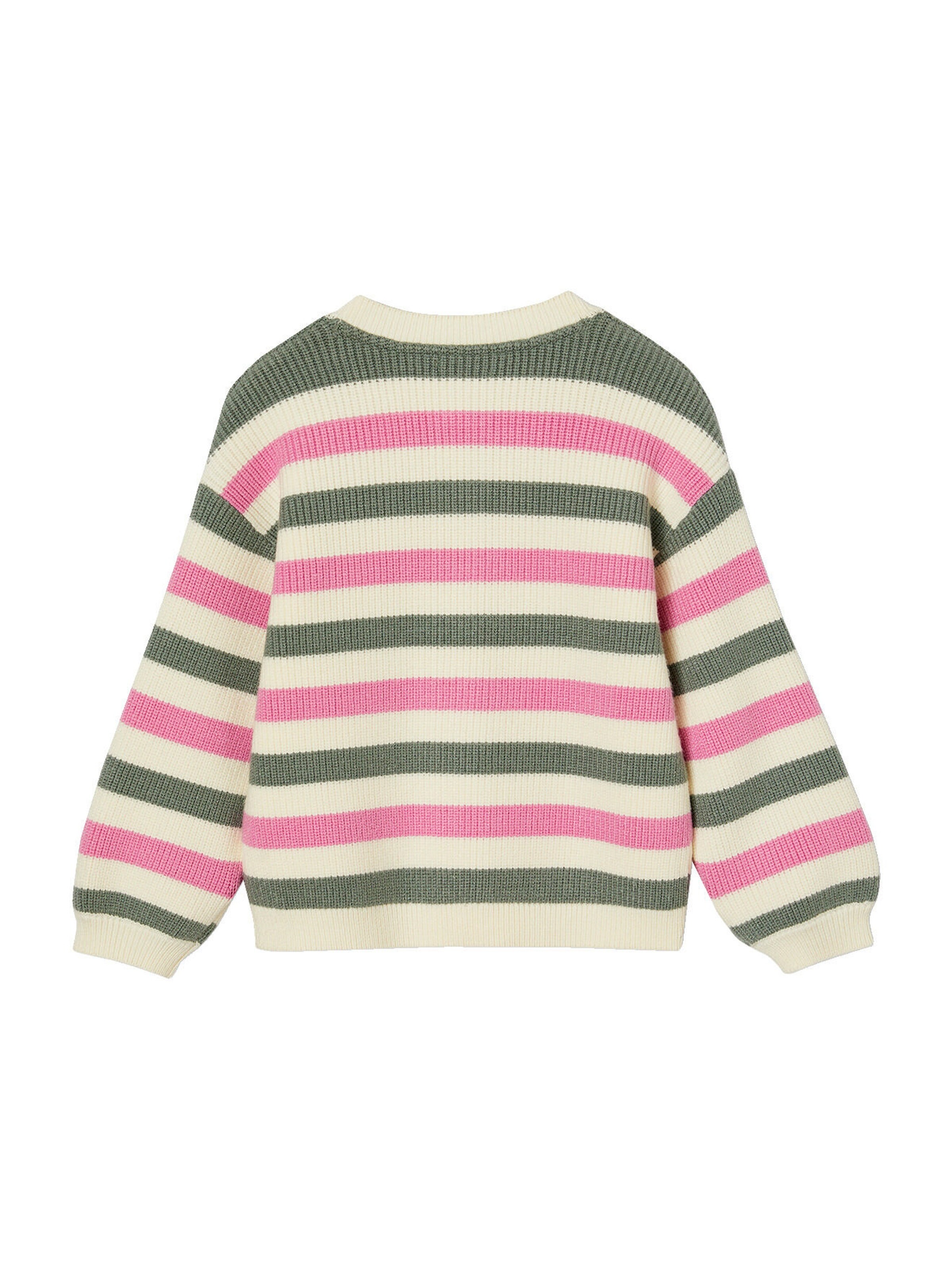 Vertbaudet Flauschige Mädchen Strickjacke salbeigrün