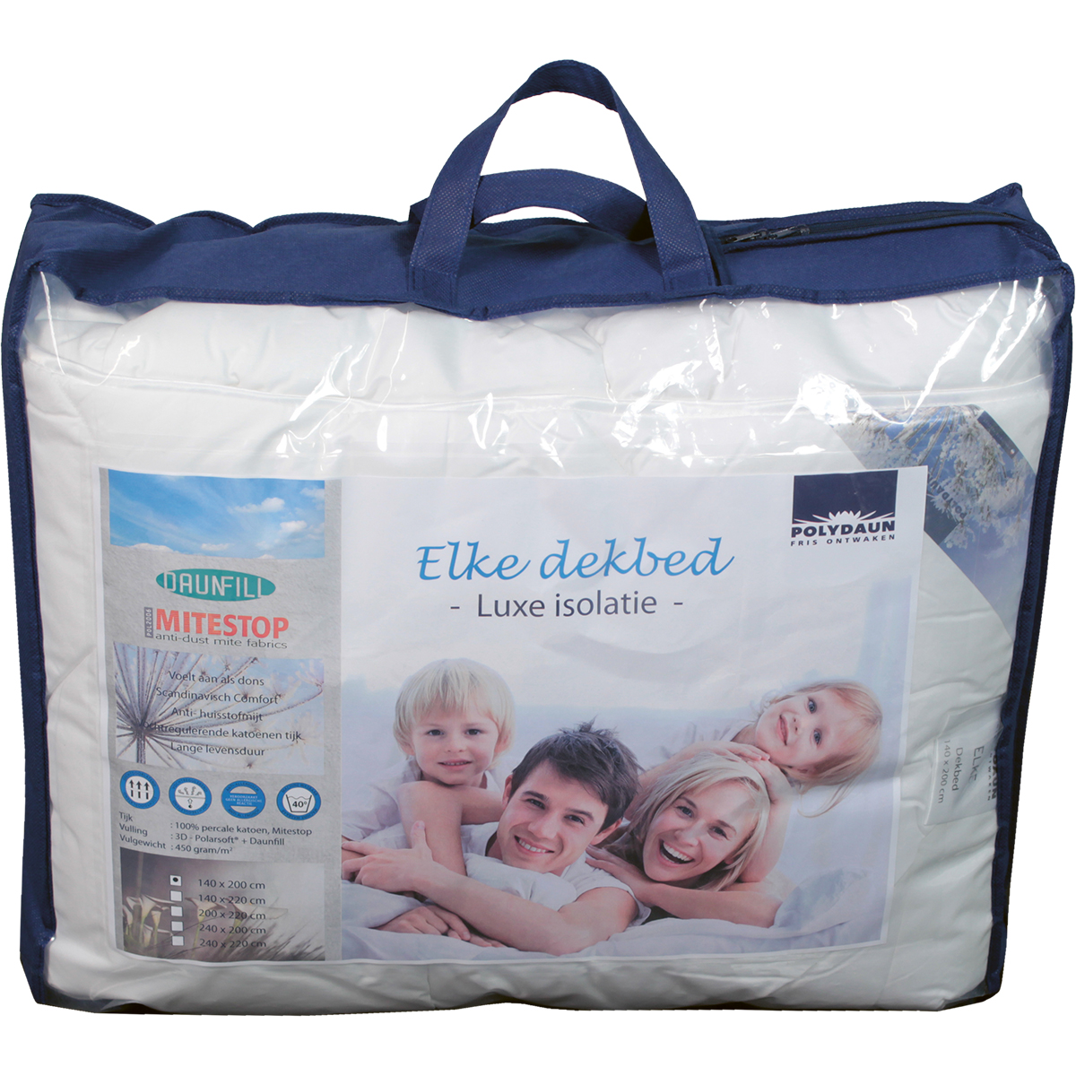 Polydaun ELKE 140 x 220 cm dekbed