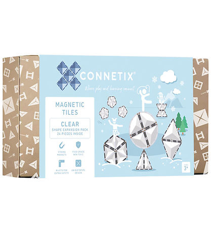 Connetix Magnets?t - 24 Dele - Clear Shape Expansion Pack