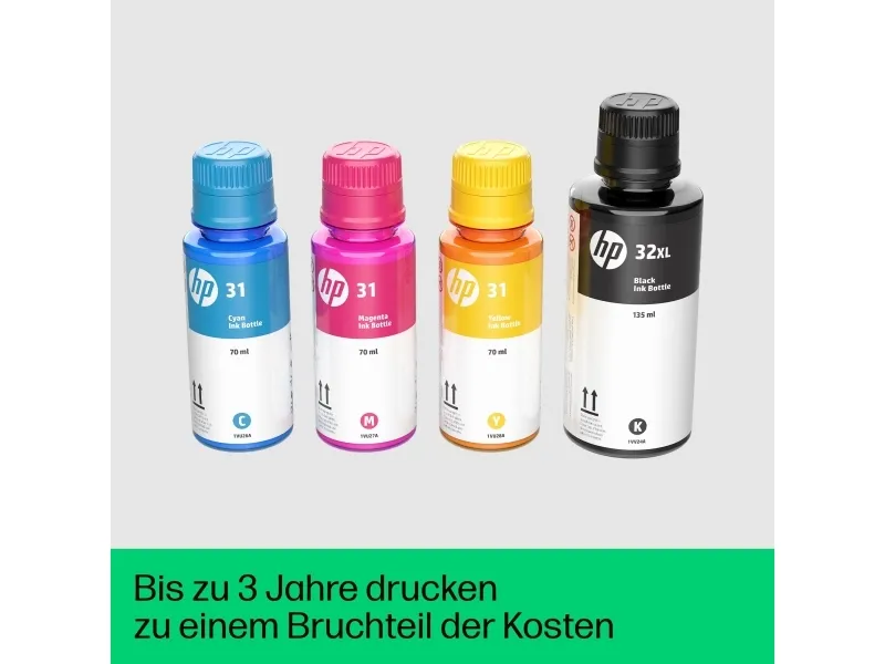 HP Smart Tank 5105 All-in-One - Multifunktionsprinter - farve - blækprinter - kan genopfyldes - Legal (216 x 356 mm) (original) - A4/Legal (medie) - op til 10 spm (kopiering) - op til 12 spm (udskriver) - 100 ark - USB 2.0, Wi-Fi(n), Bluetooth - lys