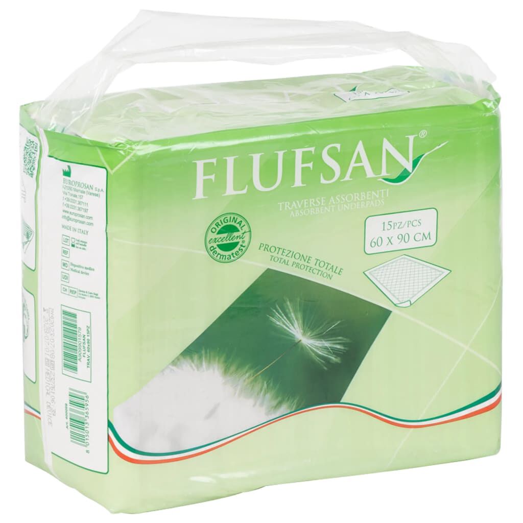 Flufsan Incontinentieverbanden, 90 stuks, 60x90 cm