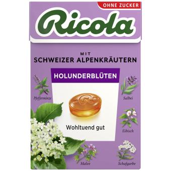 Ricola Holunderblüten Bonbon Zuckerfrei, 10 x 50g MHD:30.4.27