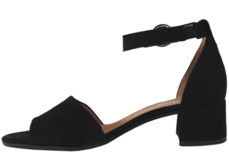 GABOR LET SORT SANDAL I MICROVELOUR