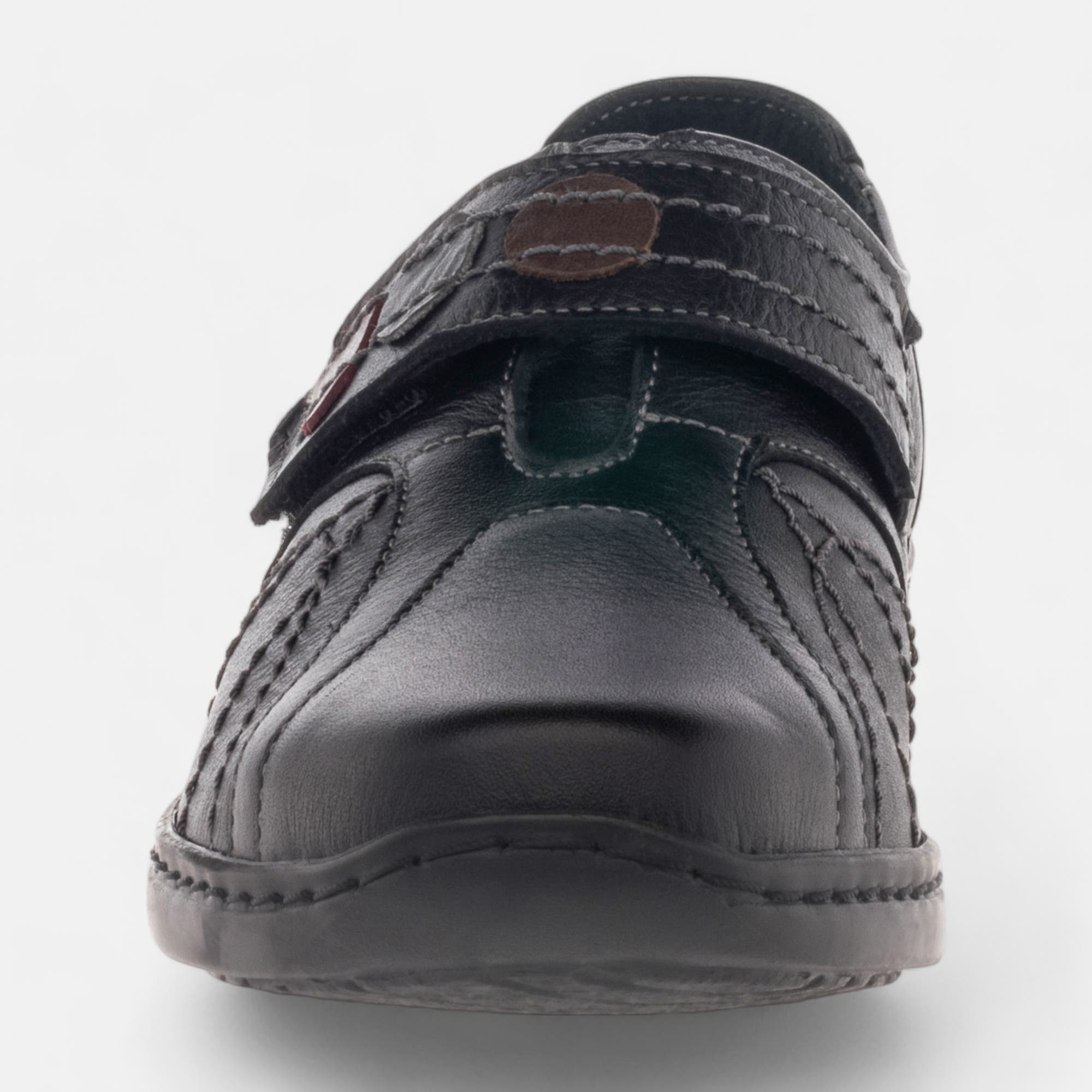 Escarpins pieds sensibles Femme en cuir noir