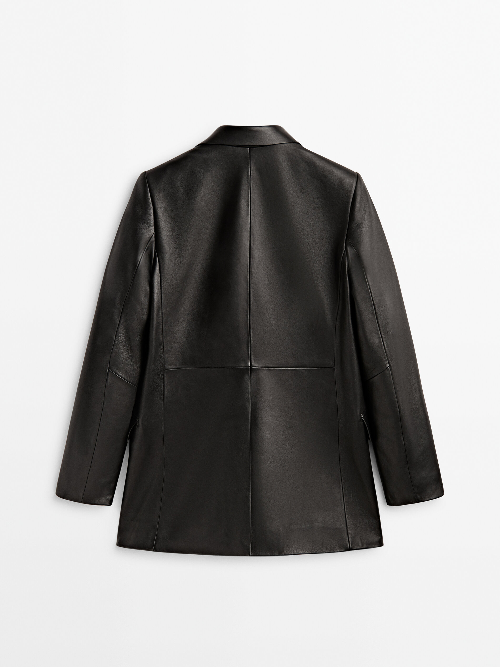 Blazer cruzado sem couro - PRETO