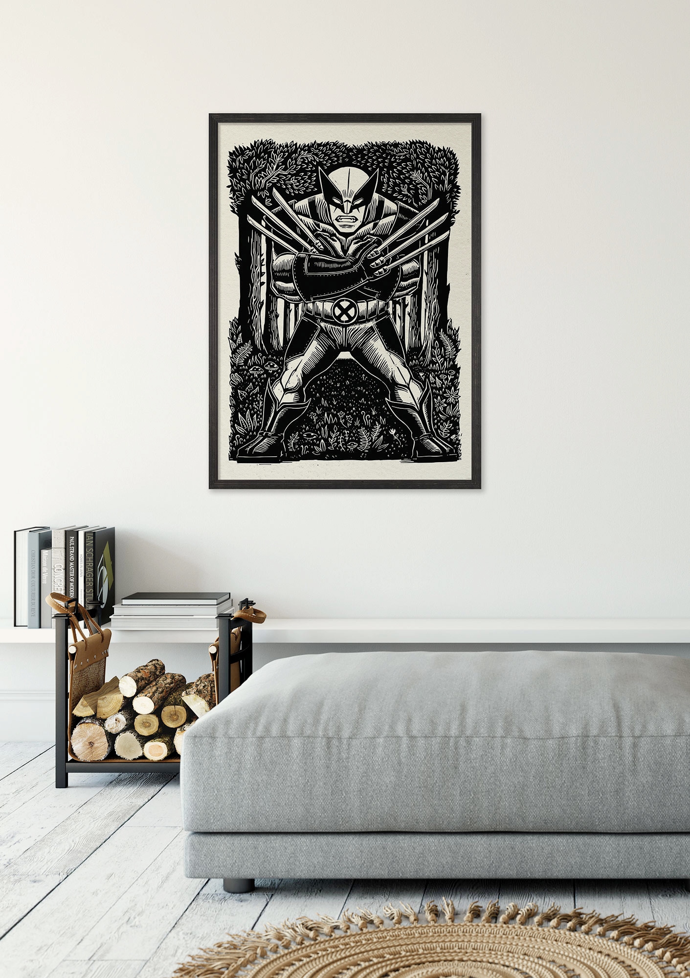Komar Wandbild »Marvel Wolverine Lino-Cut« Disney Set, 1 Stk. tlg. 30 x 40 cm (Breite x Höhe) - Kinderzimmer, Dekoration