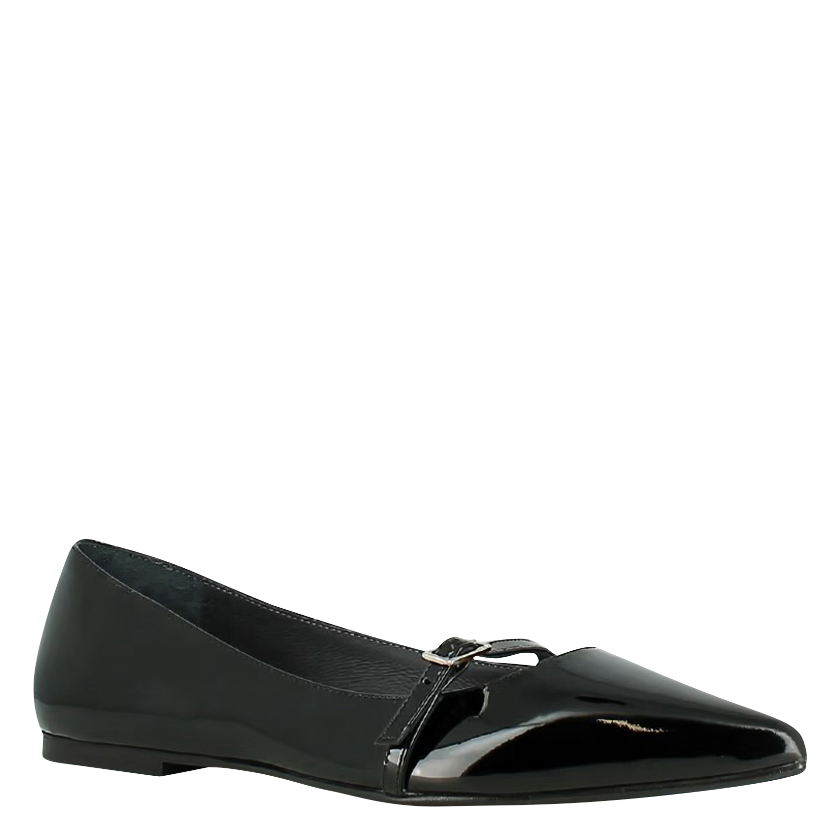 DOMEN - Ballerines en cuir | Noir