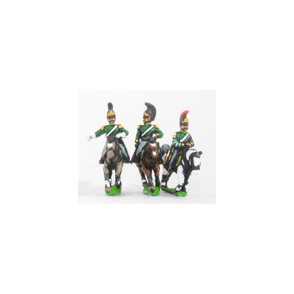 Russian 1813-15: Command: Dragoon Officer, Standard Bearer & Trumpeter