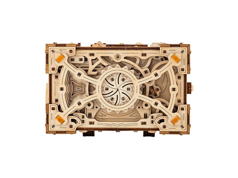 WoodTrick Bausatz Enigma Truhe Rätselbox 3D Bausatz aus Holz