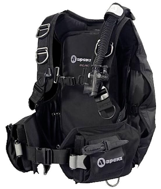 APEKS - GILET STABILISATEUR BLACK ICE + LEST INTEGRE