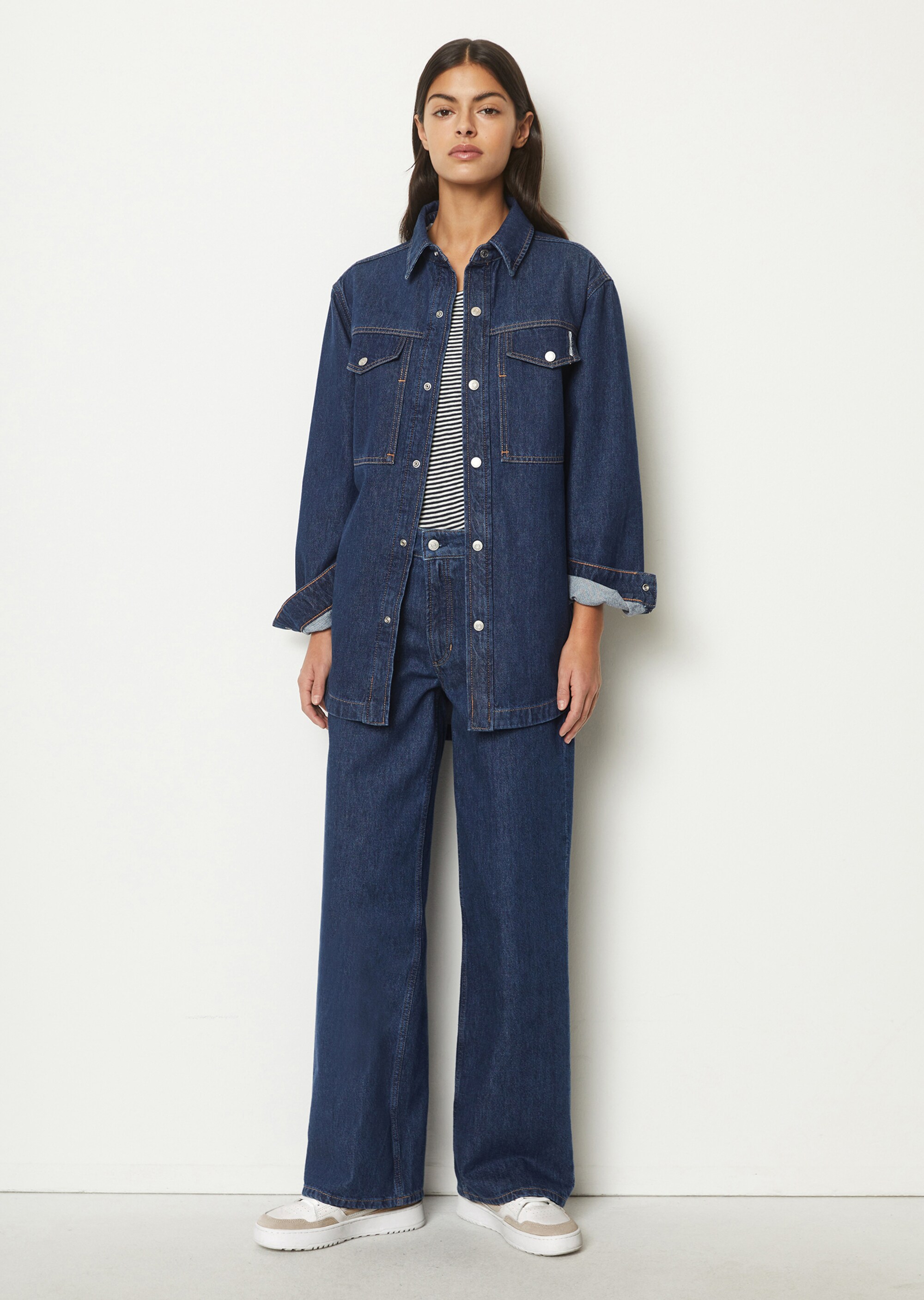 Jeans-Overshirt relaxedaus Rigid Denim