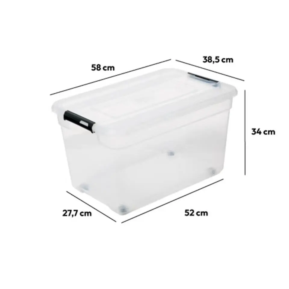 5Five Opbergkist met deksel - Box - 80L - 67x47x36 cm