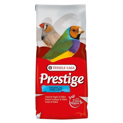Mistura de prestígio para tentilhões tropicais, sabor natural.