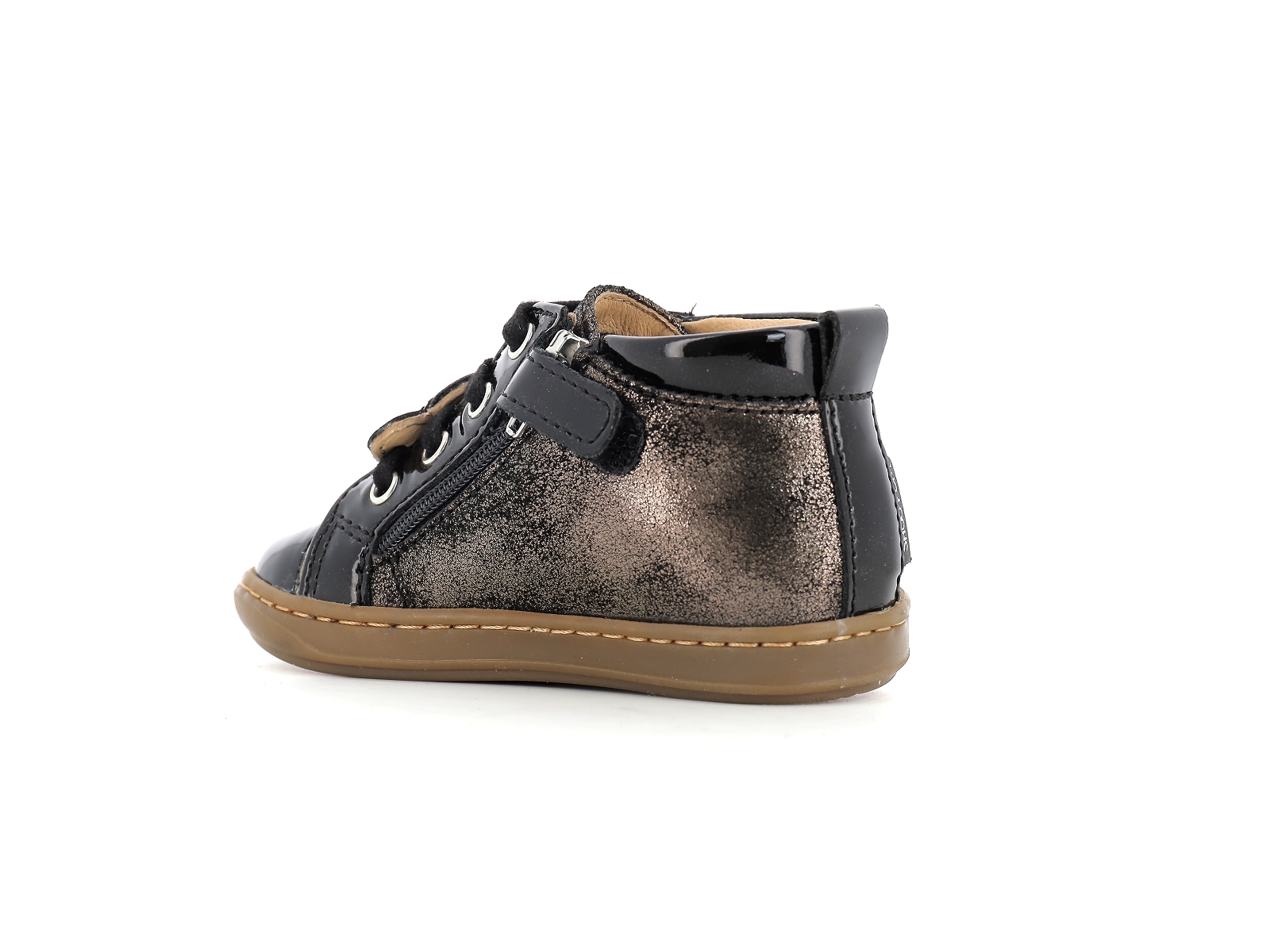 Shoopom-BOUBA HEART Nubuck Noir Leopard