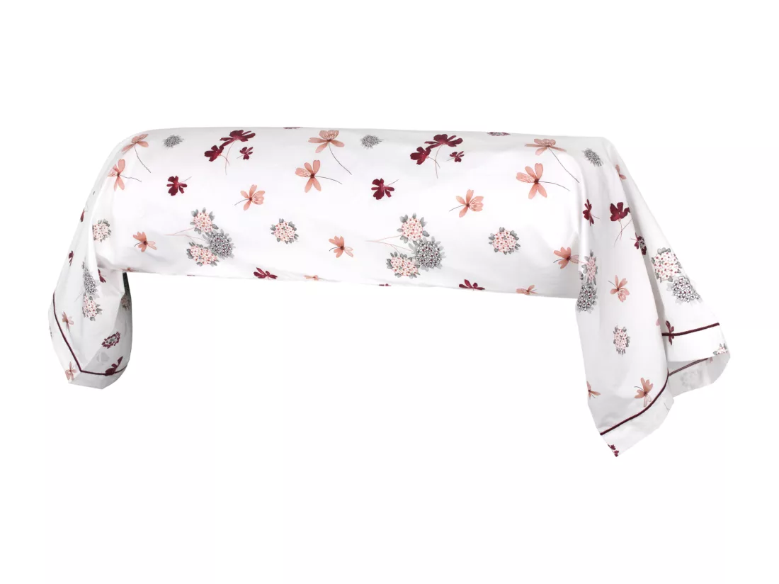 Taie de traversin 200x43 cm Percale pur coton PETITE FOLIE Rouge