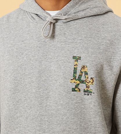 New Era Kapuzenpullover - Los Angeles Dodgers - Graumeliert