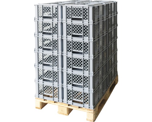 Palletstapelmand Eurobox 40 l 600x200x400 mm grijs 24 stuks
