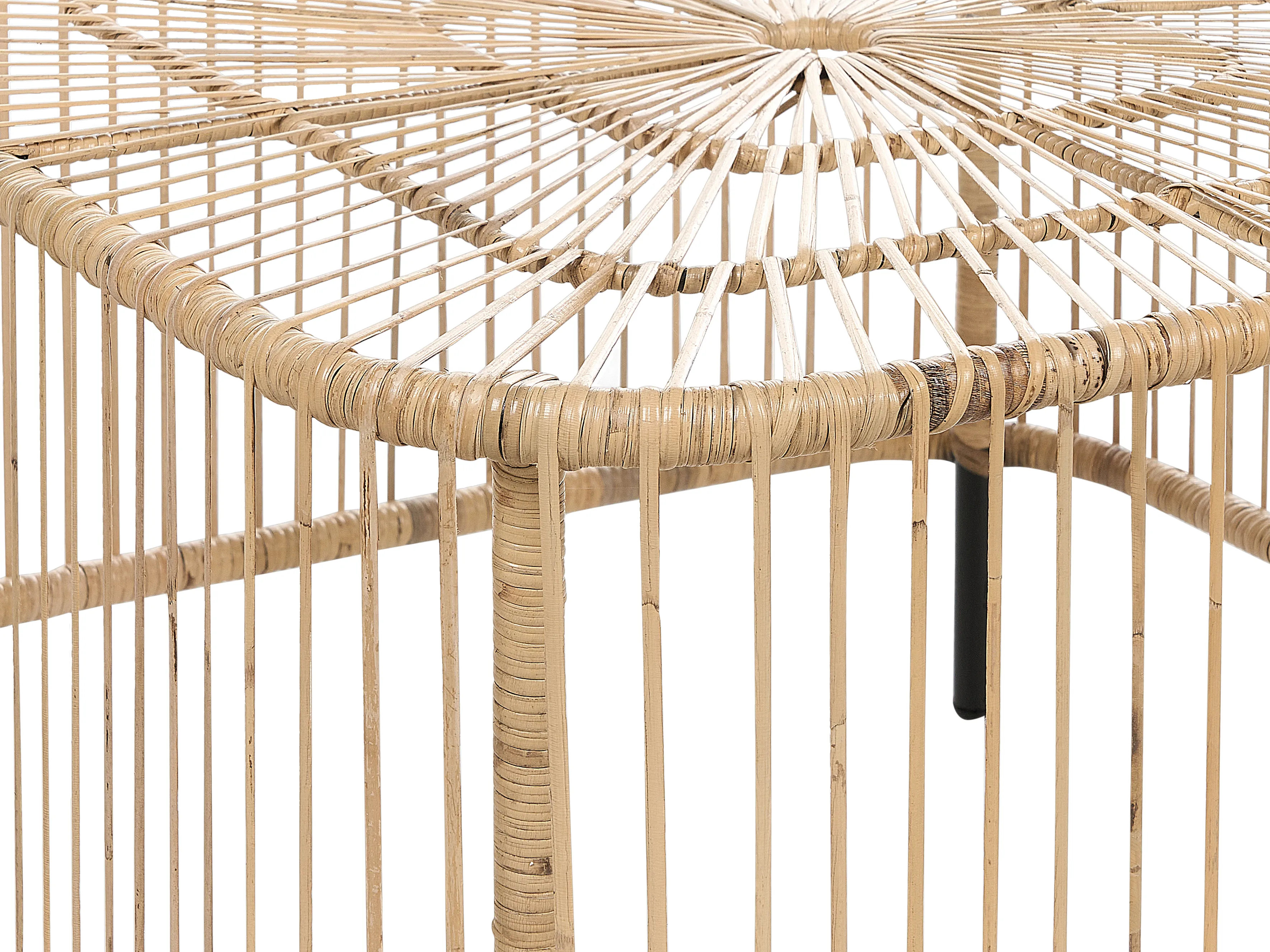 Loungeset met tafel 3-zits MARATEA/CESENATICO Rotan Natuurlijk