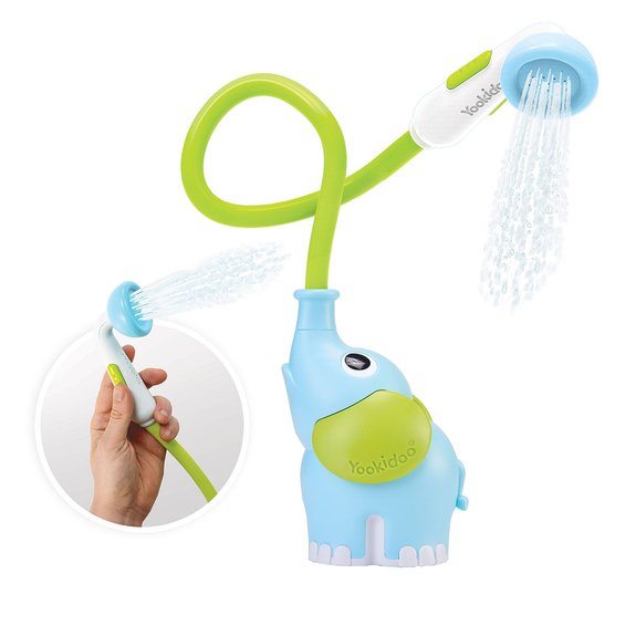 Douchette éléphant bleu