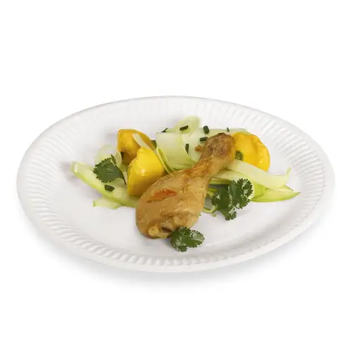 Assiette carton ronde blanche Ø230 mm Alphaform