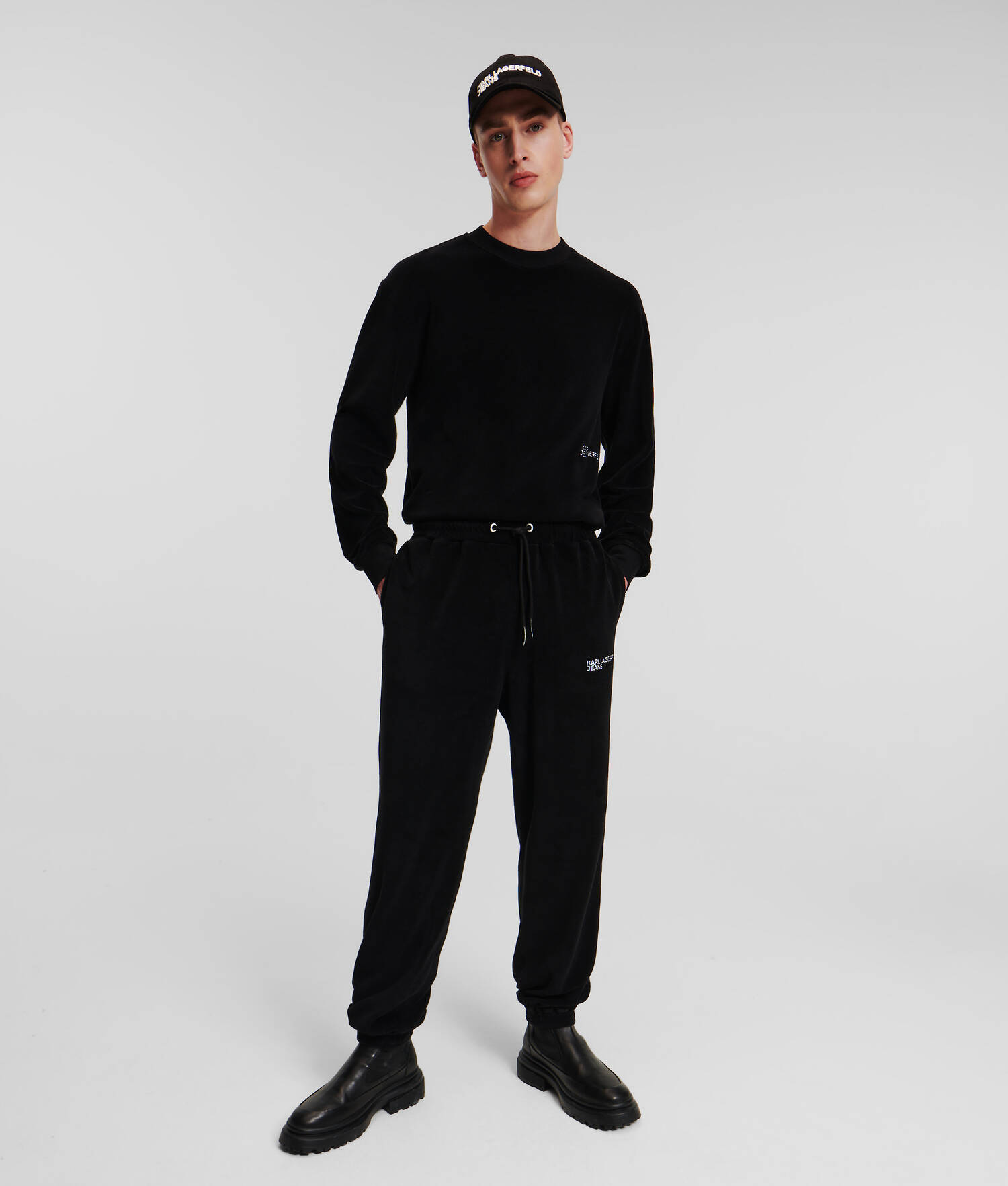 PANTALON DE JOGGING KLJ EN TISSU ÉPONGE