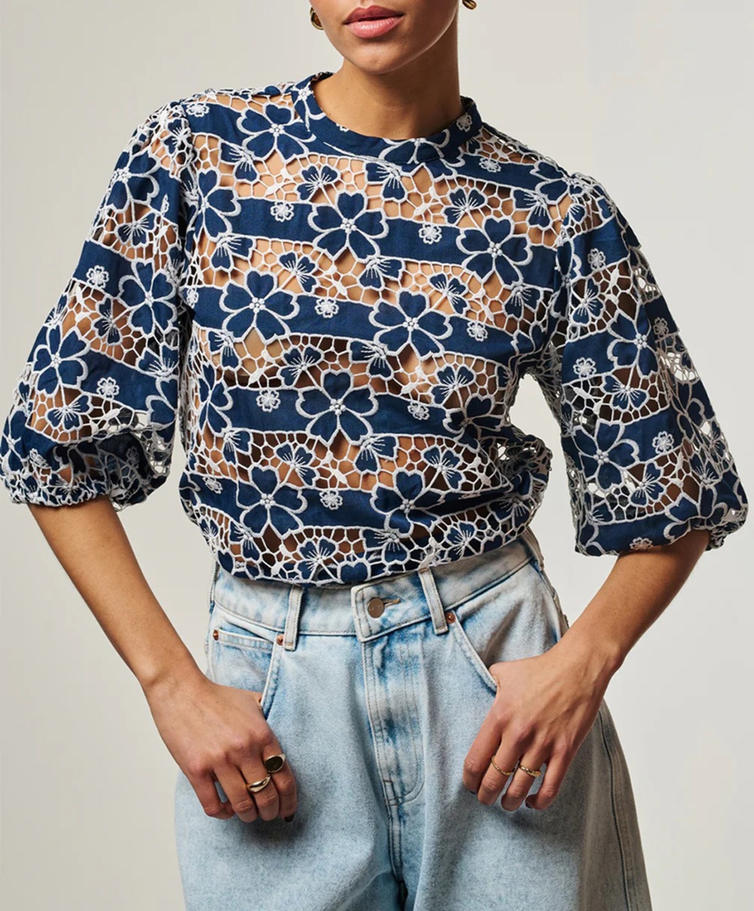 Aaiko Dames blouse blauw